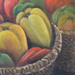 pimentones en cestas