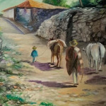 camino de pueblo andino