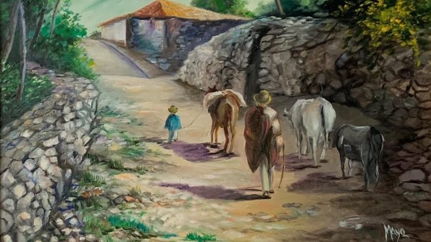 camino de pueblo andino