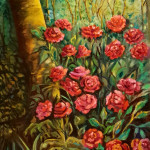 flores en el jardín