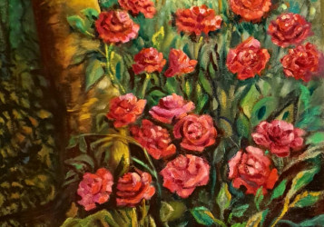 flores en el jardín