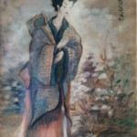 geisha en azul